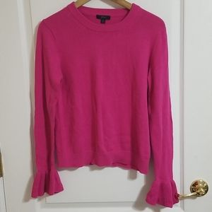 J Crew Womens Pullover Sweater Dark Pink Small